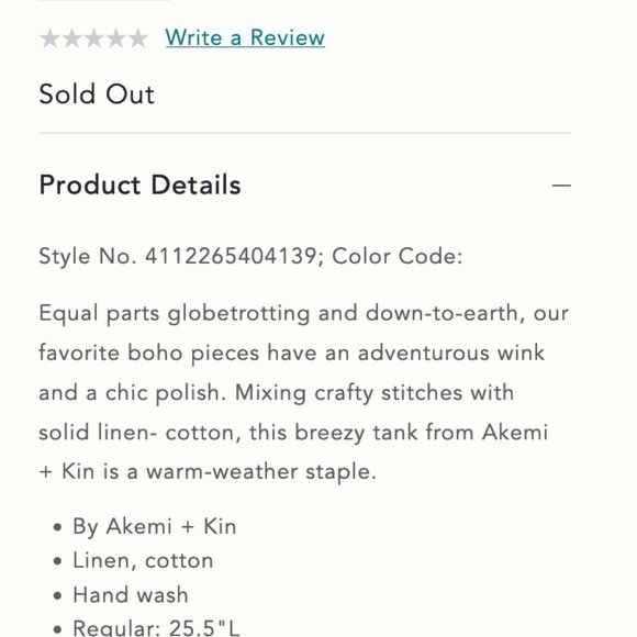 Anthropologie Akemi + Kin Sloane Tank in Teal S - Small - Picture 5 of 5